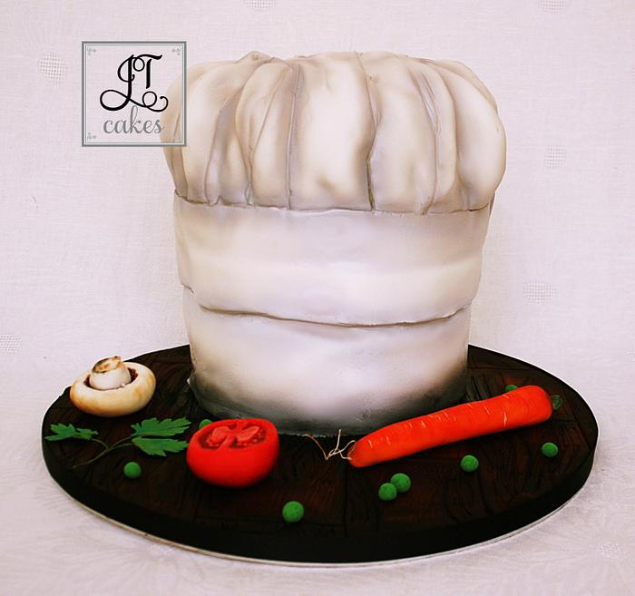 Chef carved cake