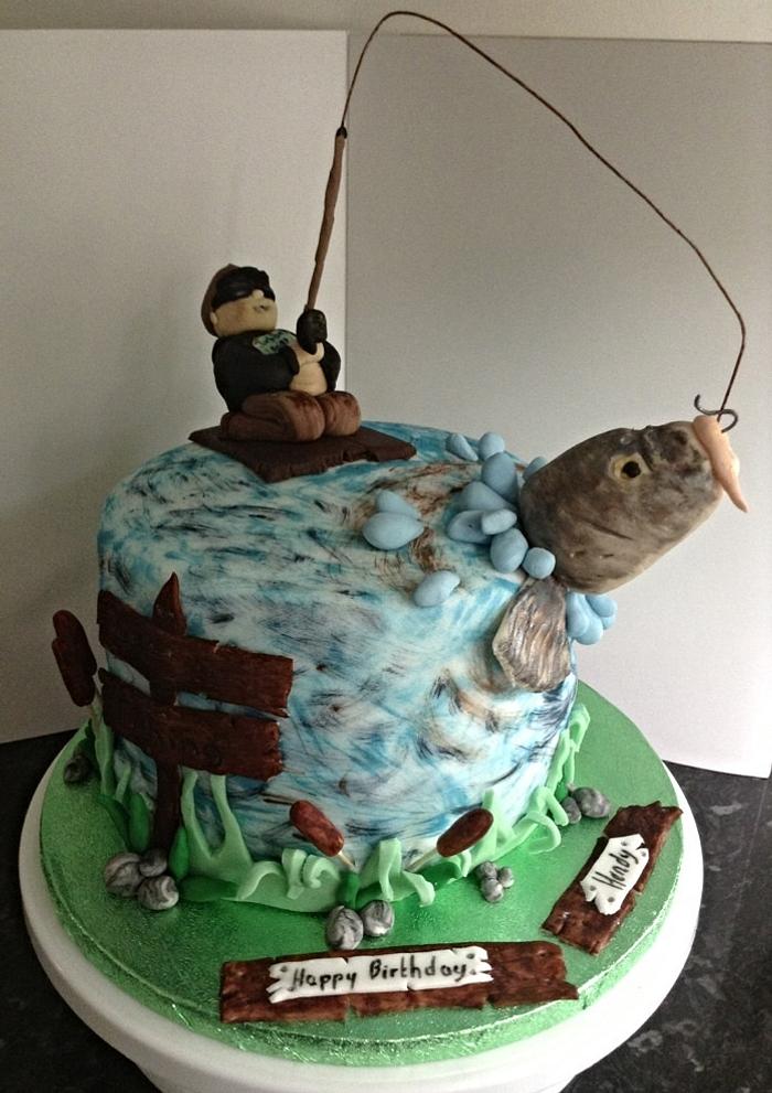 Catching a big one ! - Decorated Cake by Marie - CakesDecor