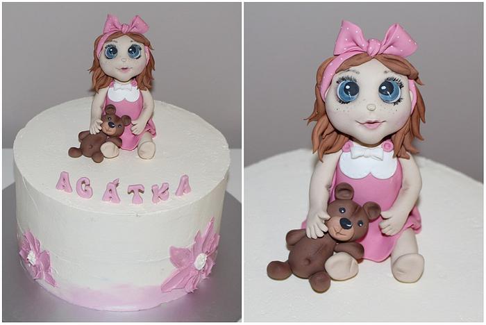 birthday cake for baby girl