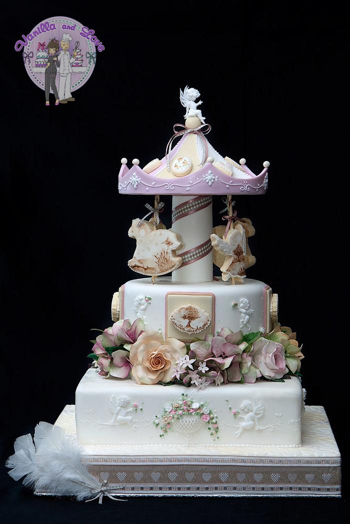 Carillon des Anges - Decorated Cake by Vanilla and Love - CakesDecor