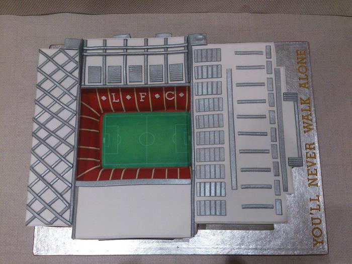 Liverpool Football Stadium Cake