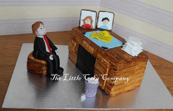 businessman cake