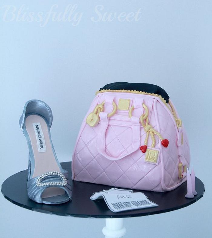Manolos & Handbag Birthday Cake