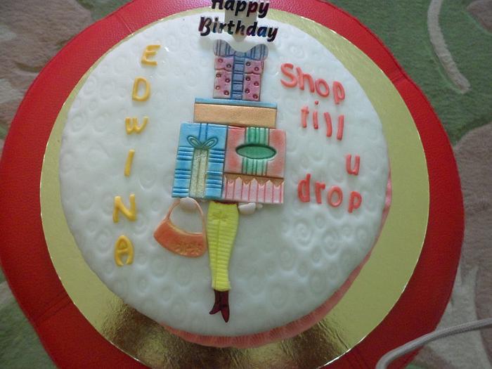 Birthday Shopping cake