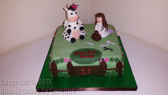 A vet cake for a Huddersfield Customer  