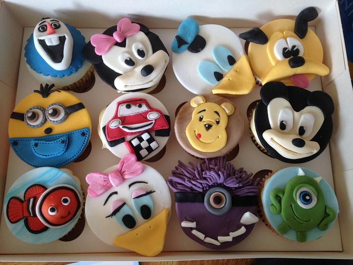 Cute Disney cupcakes