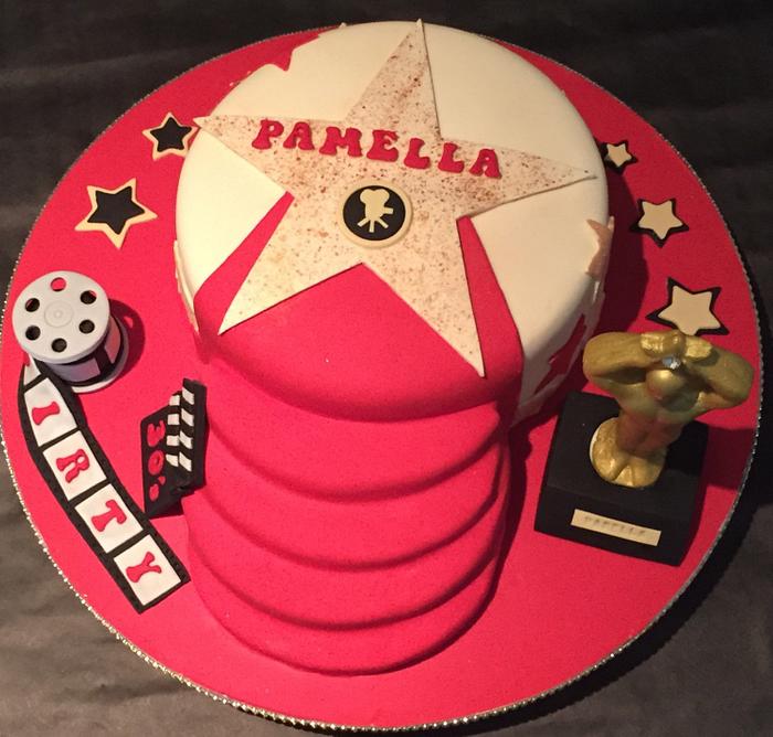 30th Oscar themed birthday cake