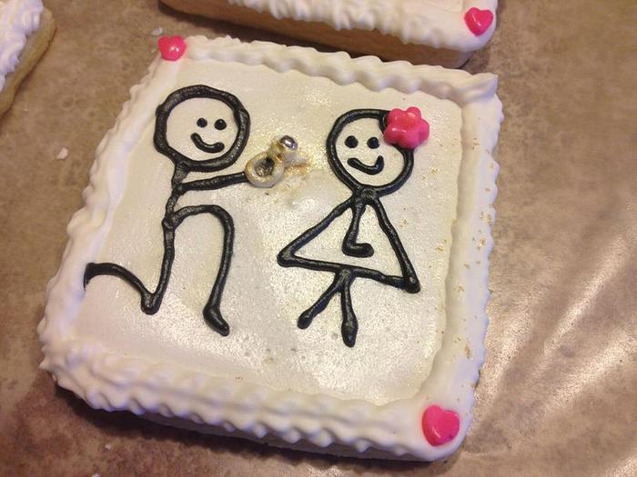 Wedding Proposal Cookies