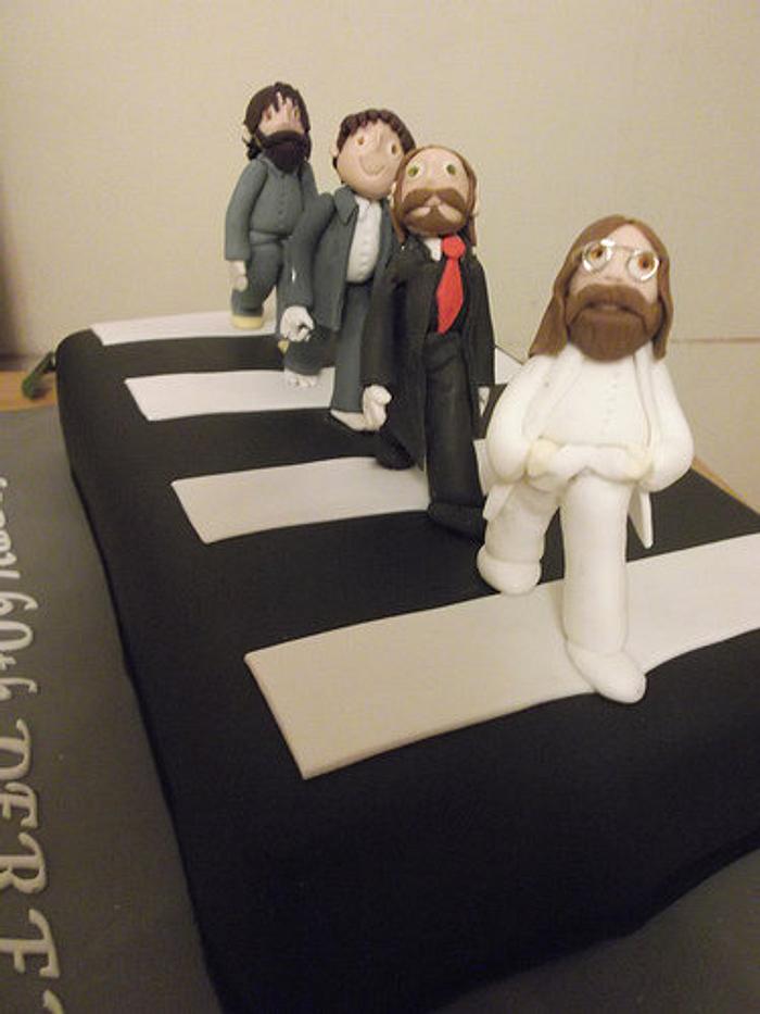 Beatles Abbey Road cake