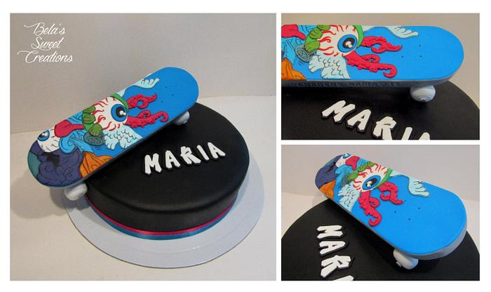 Maria's Skateboard Cake