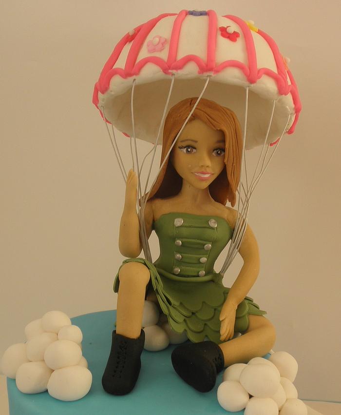parachutist cake
