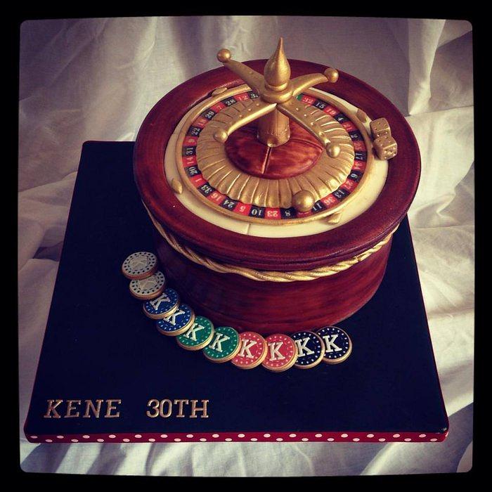 Roulette Wheel Birthday Cake
