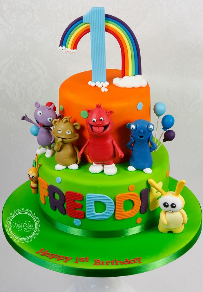 Baby TV Cake with The Cuddlies - Decorated Cake by - CakesDecor