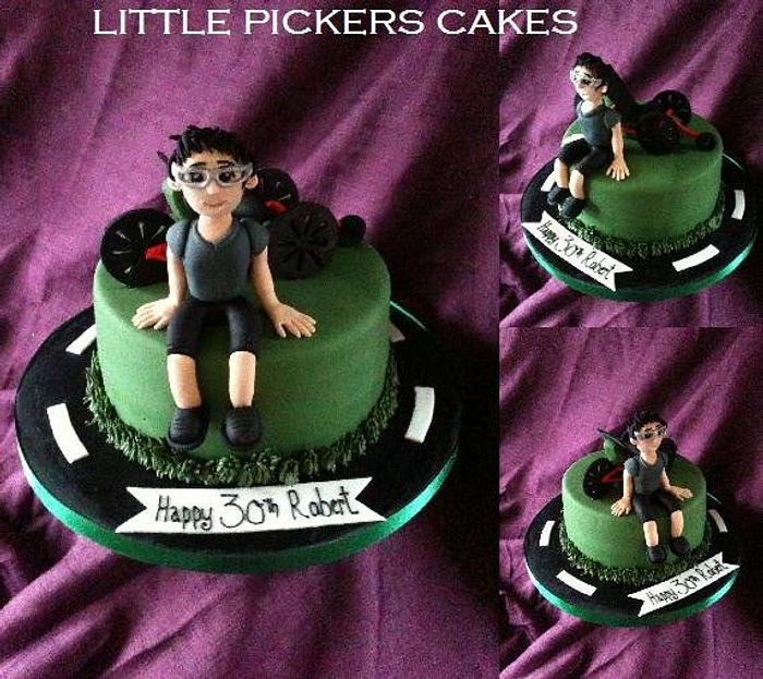a trike cake for cousin rob