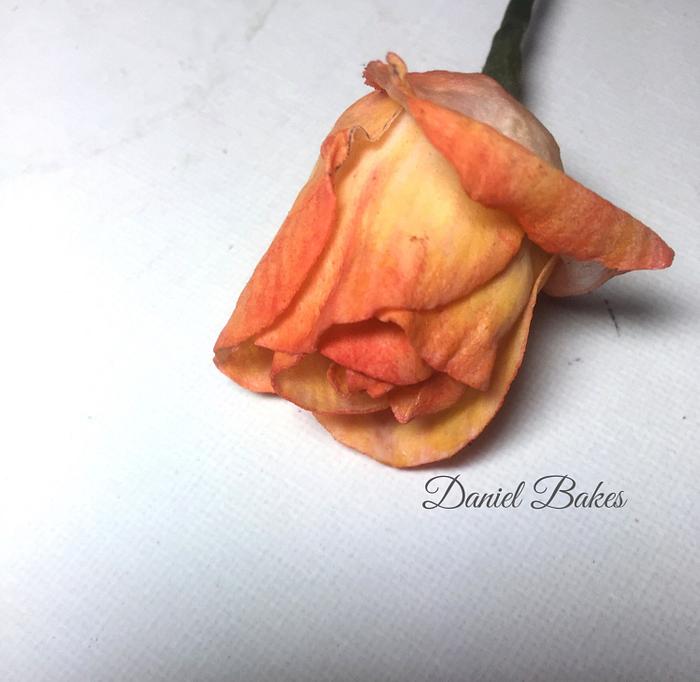 Edible Wafer Paper Rose 