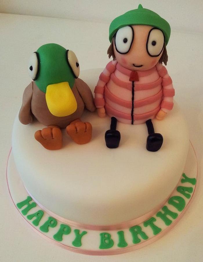 Sarah & Duck Birthday Cake