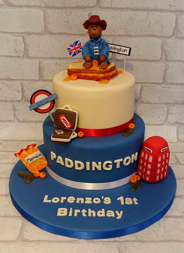 Paddington bear birthday cake