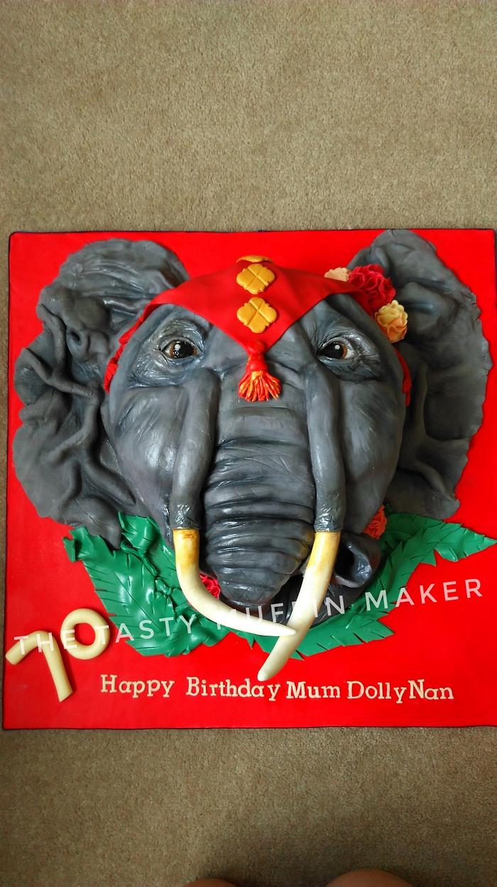 Indian elephant cake 
