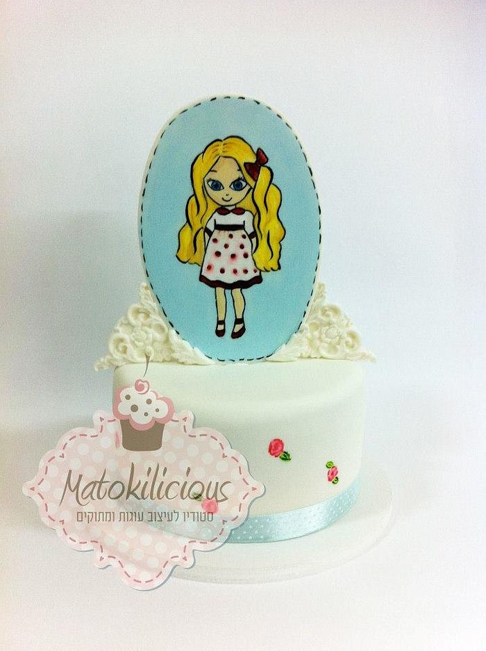 Cute girl cake