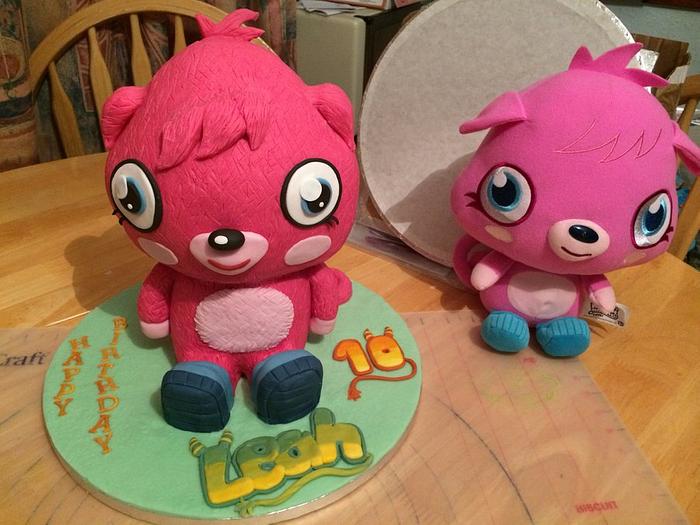 Poppet (Moshi Monsters) 3D cake