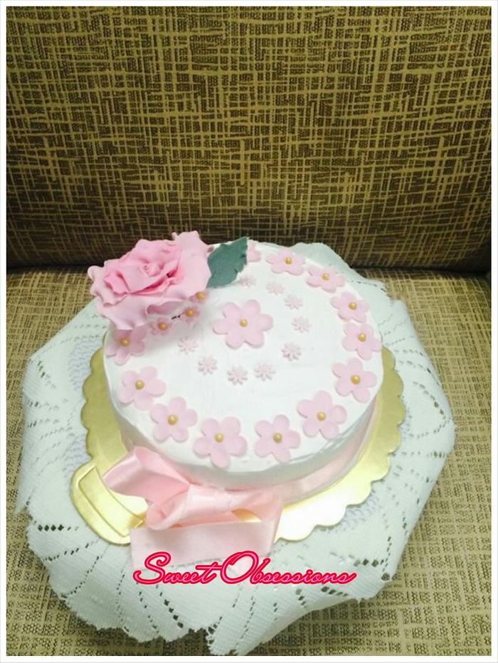 Pretty pink#Summer freshness cake