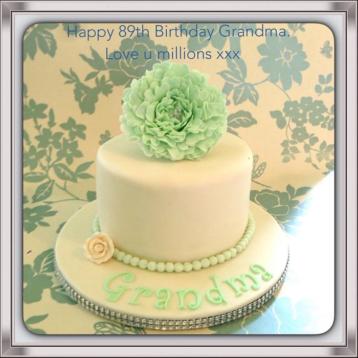 Grandma's 89th Birthday Cake