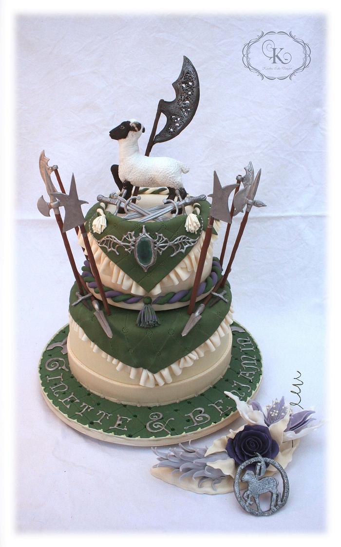 Medieval wedding cake
