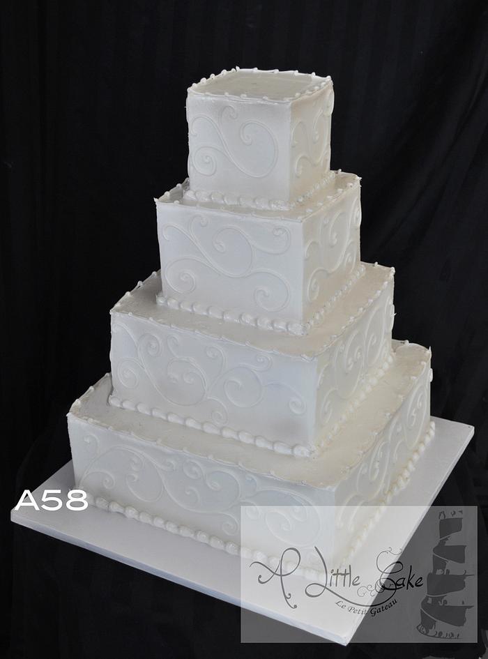 Buttercream Iced Wedding Cakes