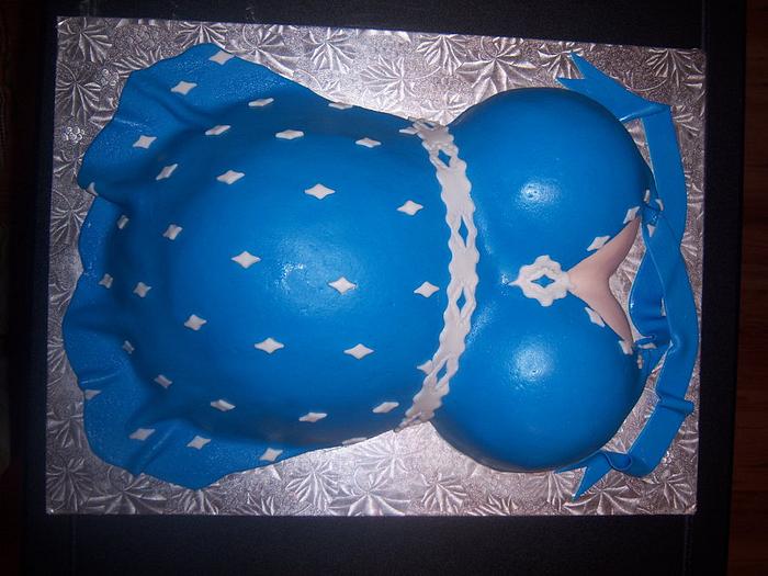our first baby bump cake