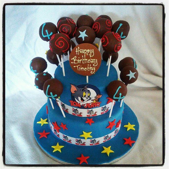 Tom and Jerry cakepop cake