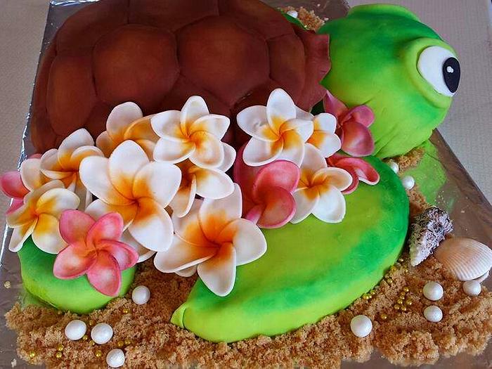 island turtle cake 