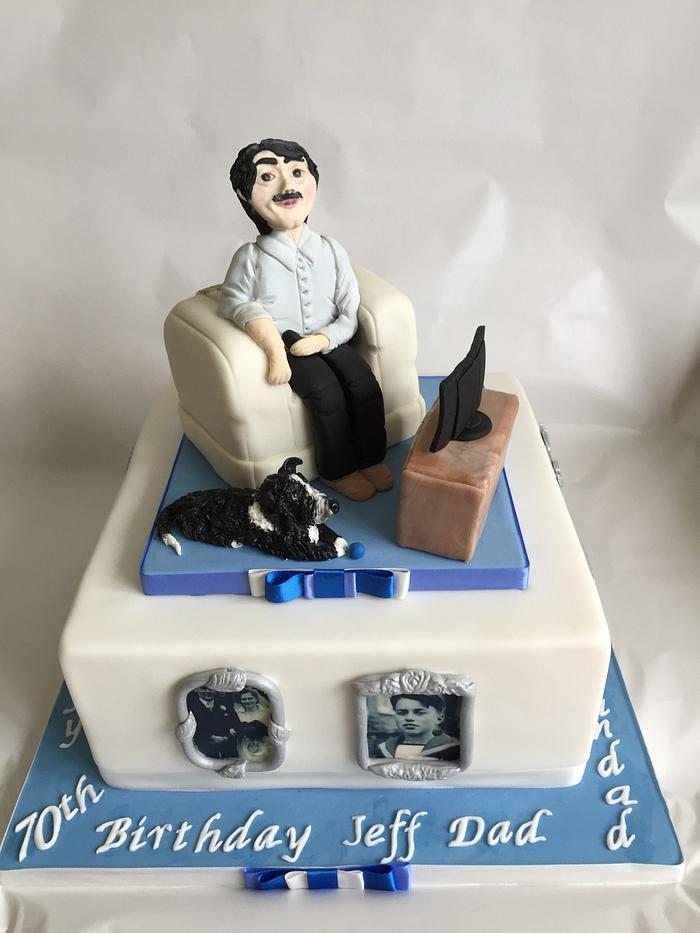 Happy 70th Dad cake 