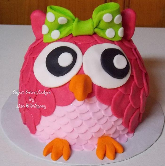 Owl Smash Cake