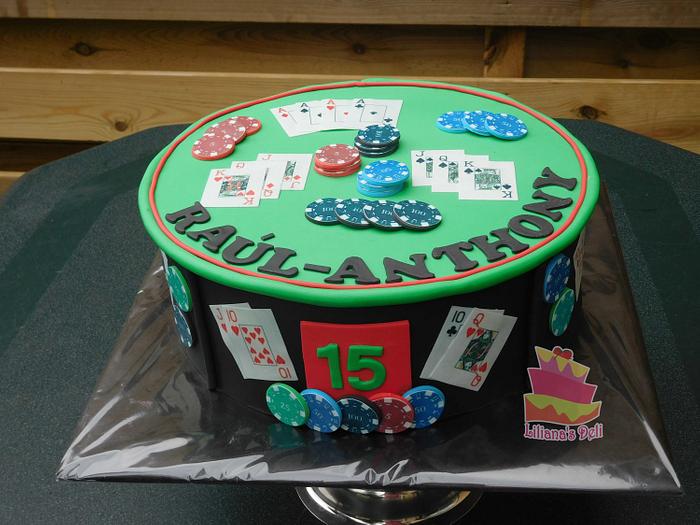 Poker cake
