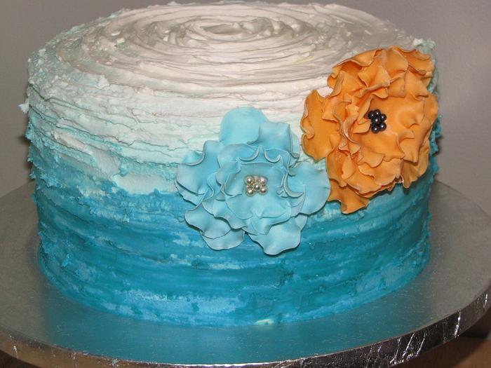 Ombre Birthday cake