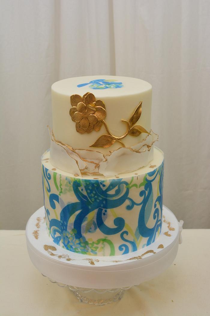 Lily Pulitzer Inspired Cake