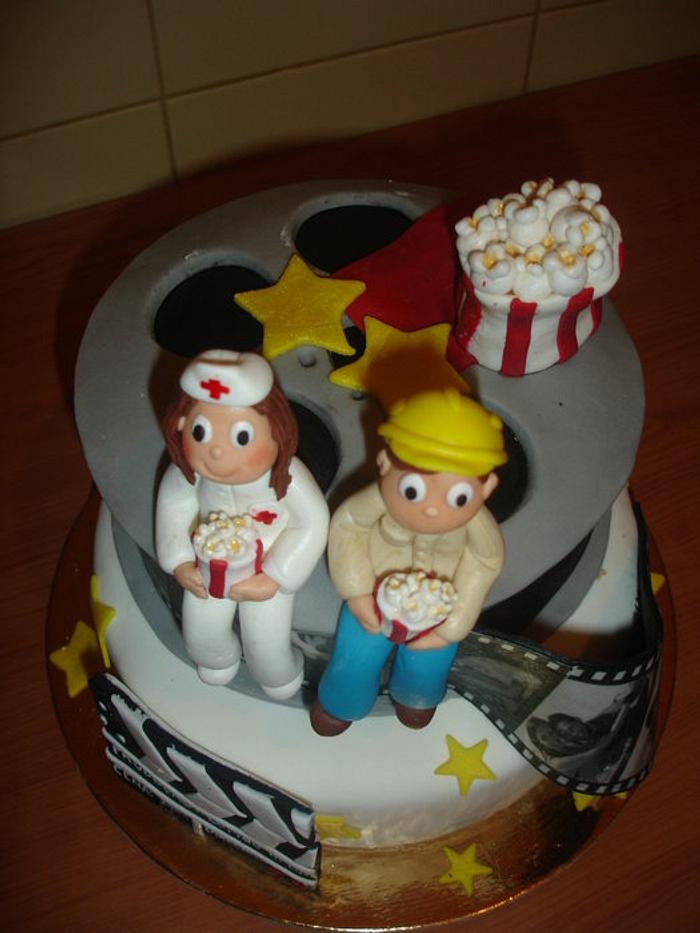 Cinema Wedding cake