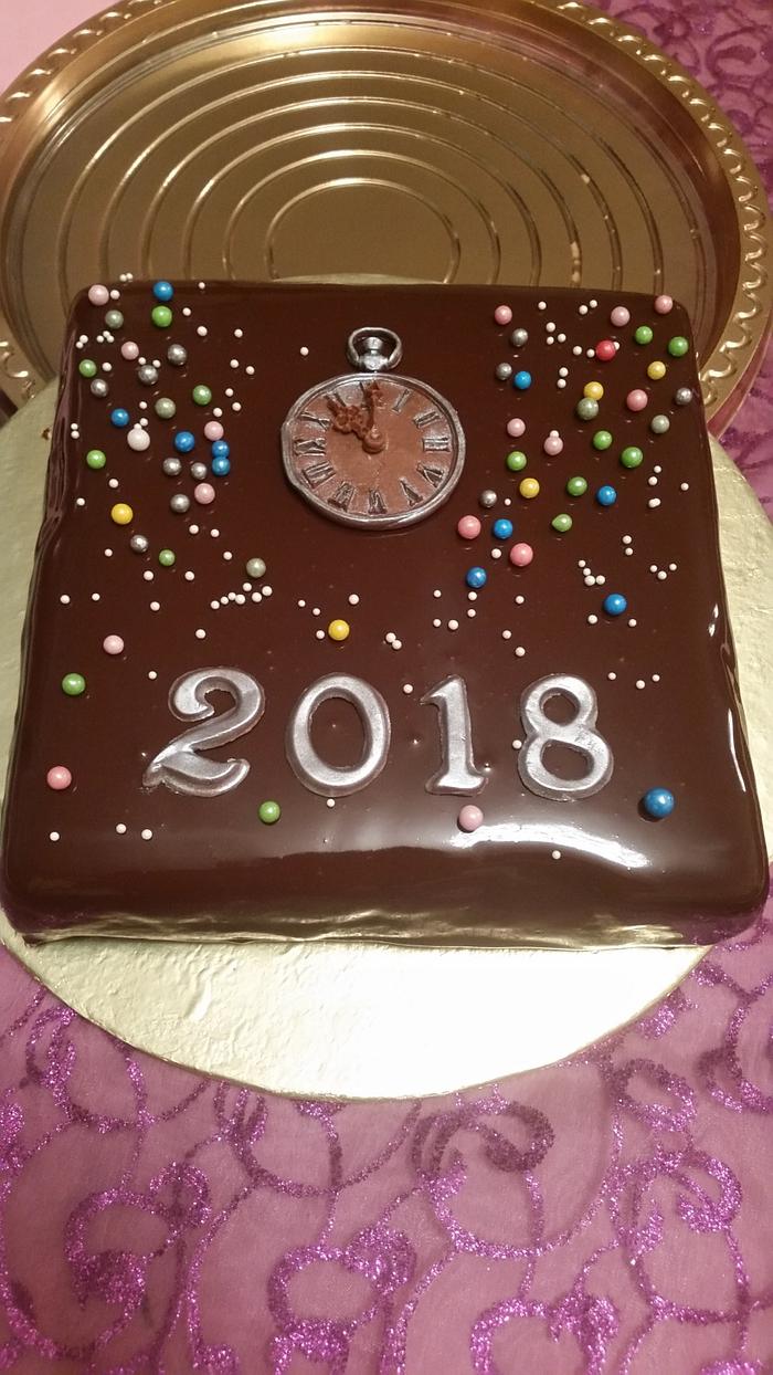 Happy new year 2018 cake 