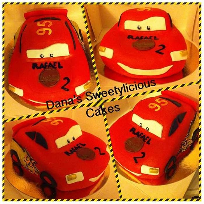 3d cars mcqueen cake