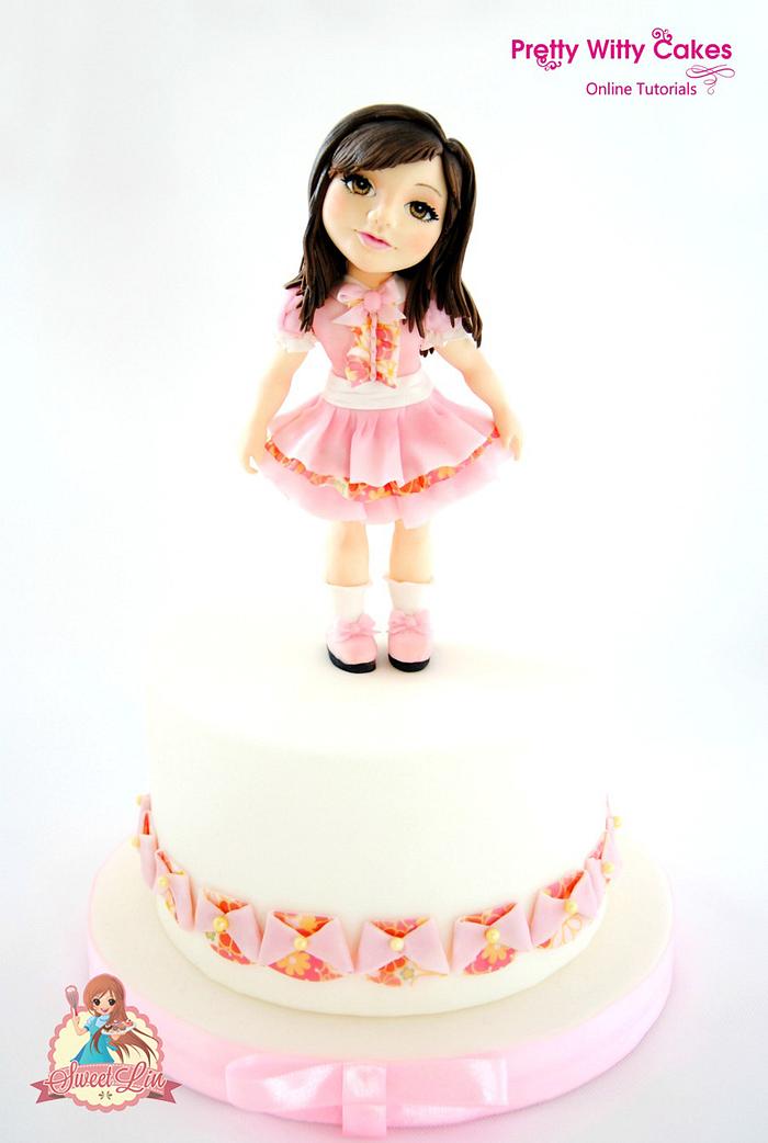 Momoka - Standing girl Cake 