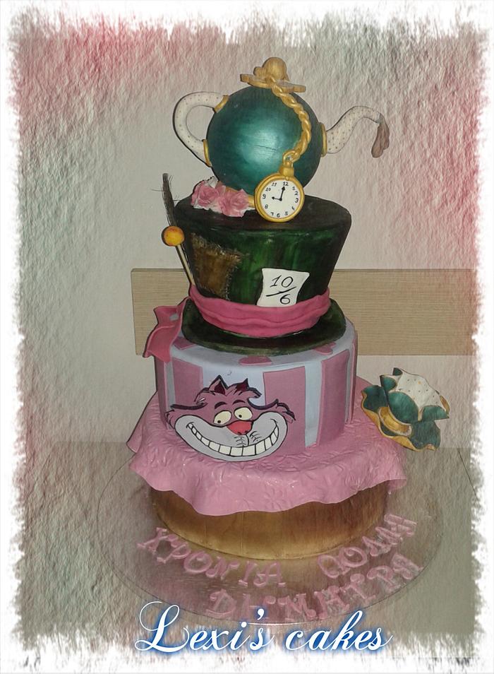 Αλίκη στη χώρα των θαυμάτων-Alice in wonderlad cake
