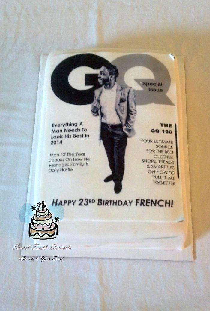 GQ Cover Birthday Cake