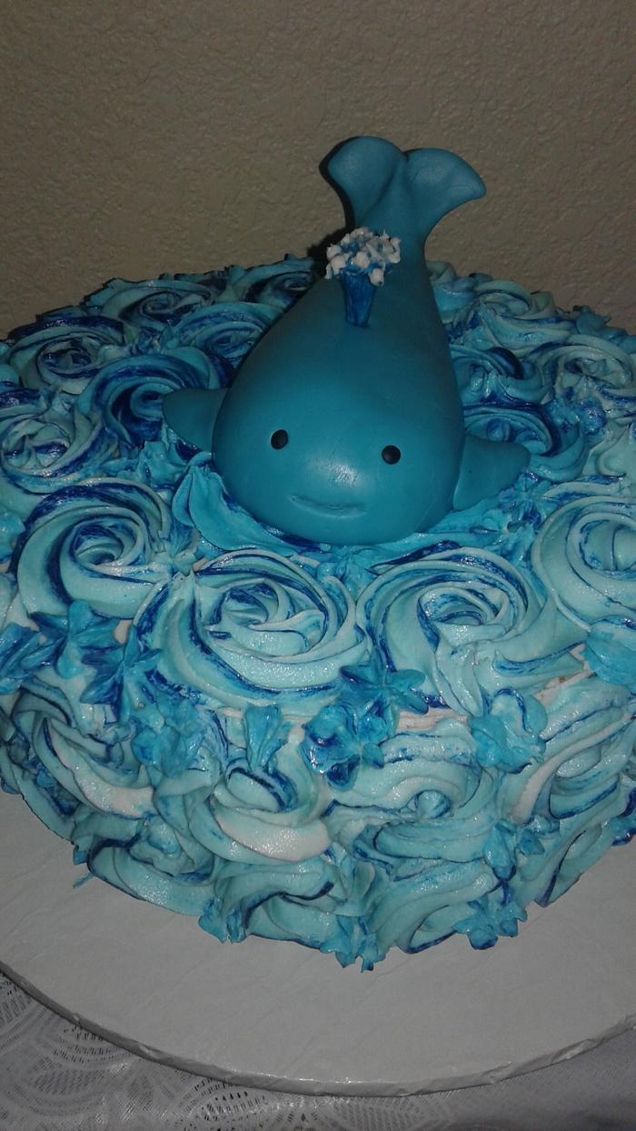 Baby shower whale 