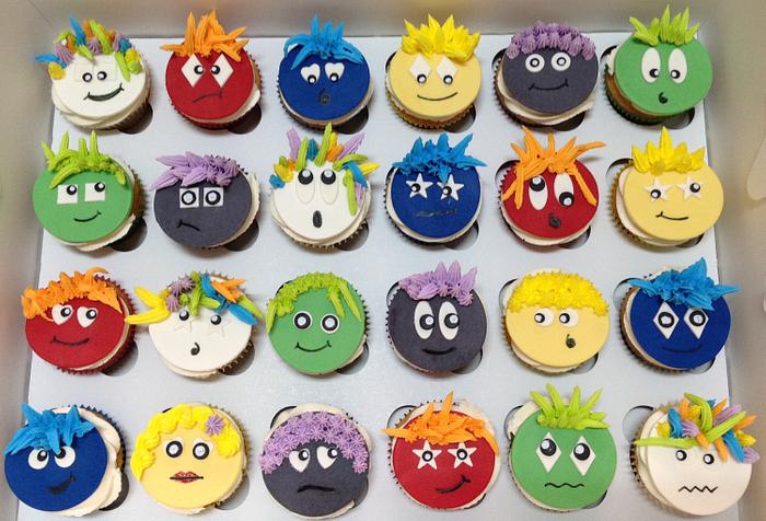 End of Year Funny Faces Cupcakes
