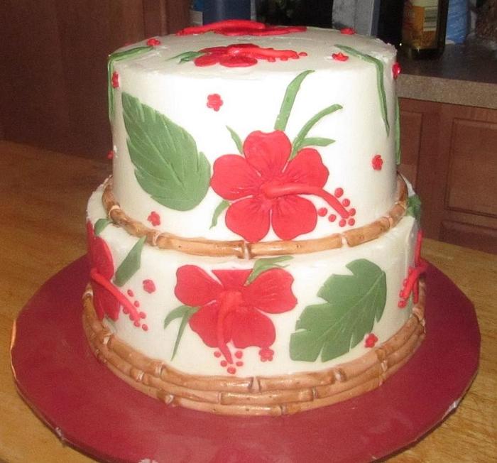 40th Ruby Anniversary Cake 