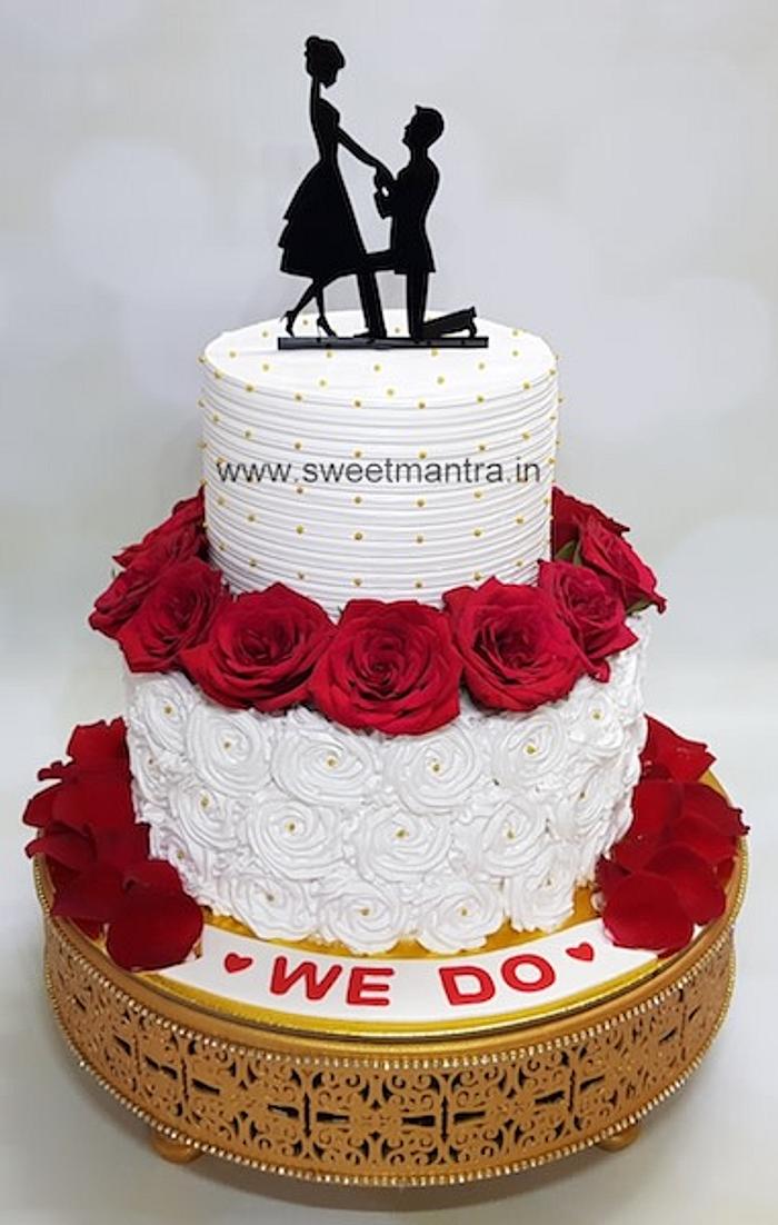 Engagement Cake Online in India | Unique Engagement Cakes Design