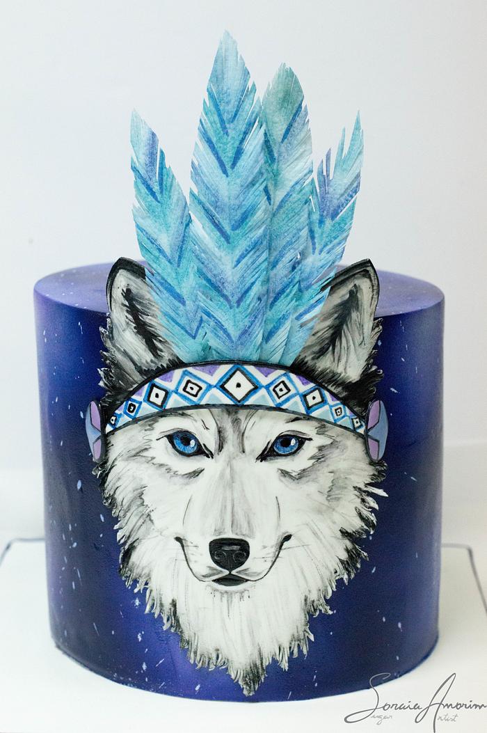 Magic wolf cake