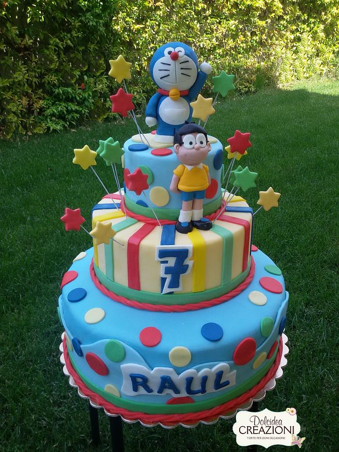 Torta Doraemon e Nobita - Doraemon cake