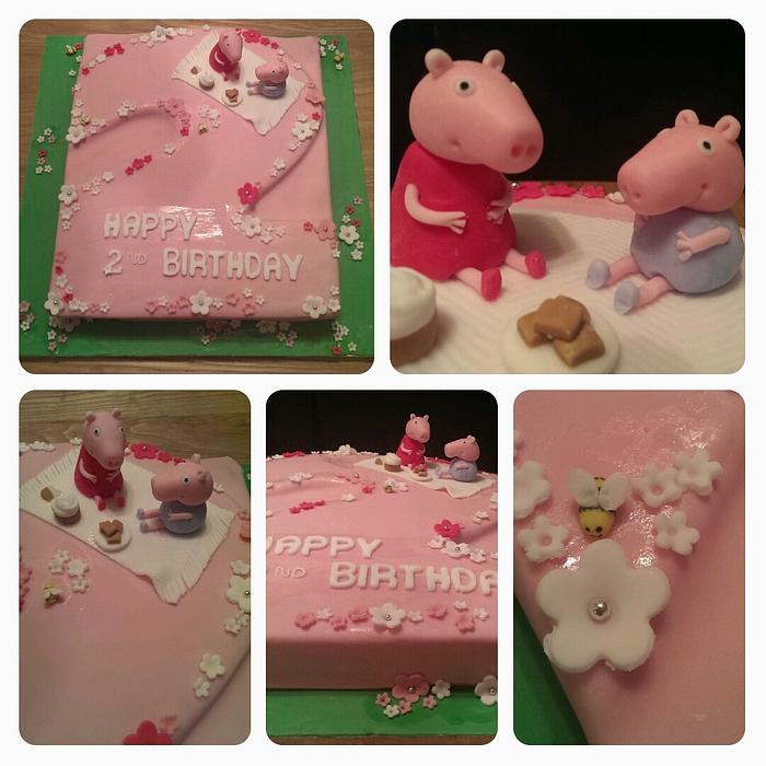 Peppa Pig 2nd Birthday Cake