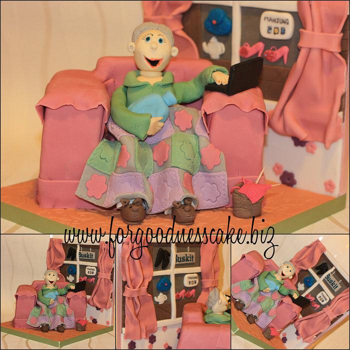 80th Birthday cake
